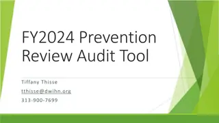 Comprehensive Documentation and Standards for Prevention Program Review and Audit