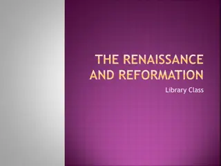 The Renaissance and Reformation: Church Dynamics in the Middle Ages