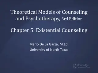 Existential Counseling: Philosophy and Practice