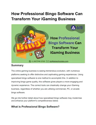 How Professional Bingo Software Can Transform Your iGaming Business