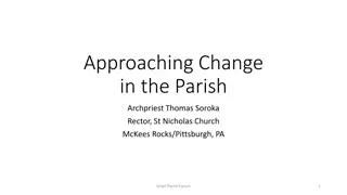 Navigating Change in the Parish: Motivation, Biblical Aspects, and Goal Setting