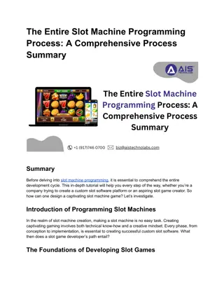 The Entire Slot Machine Programming Process_ A Comprehensive Process Summary