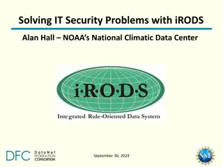 Solving IT Security Problems with iRODS at NOAA's National Climatic Data Center