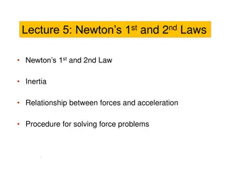 Newton's Laws of Motion: Inertia, Forces, and Acceleration