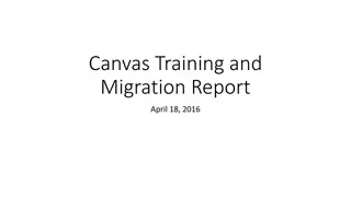 Canvas Training, Migration, and Certification Report