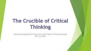 Enhancing Critical Thinking Skills Through 