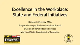 Excellence in the Workplace: State and Federal Initiatives by Darlene F. Peregoy