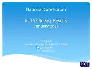 National Care Forum PULSE Survey Results January 2021 Insights