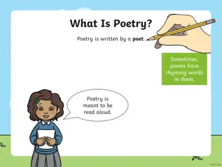 Exploring Poetry: Rhymes, Shapes, and Forms