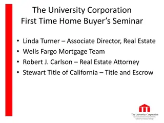 First Time Home Buyer Seminar Essentials