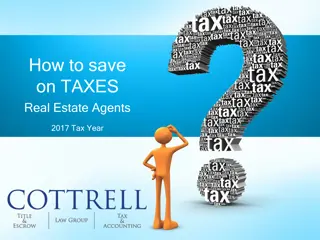 Tax Saving Strategies for Real Estate Agents in 2017