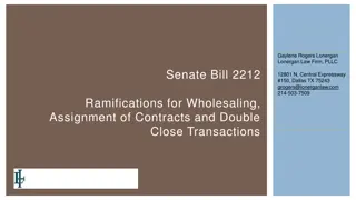 The Implications of Senate Bill 2212 on Real Estate Transactions