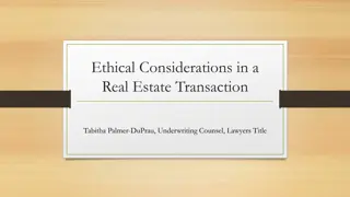 Ethical Considerations in Real Estate Transactions