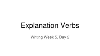 Mastering Verb Usage in Writing: Week 5, Day 2 Activities