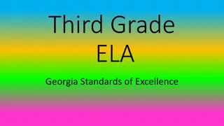 Third Grade ELA Georgia Standards of Excellence