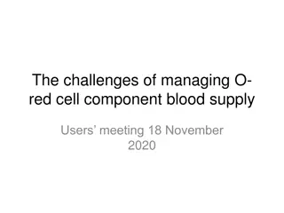 Challenges in Managing O- Red Cell Component Blood Supply