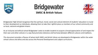 Development of SMSC & British Values at Bridgewater High School