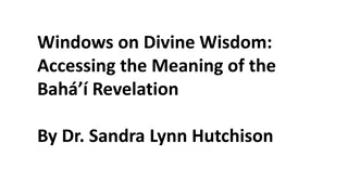 Insights on Divine Wisdom: Unveiling the Bahá'í Revelation