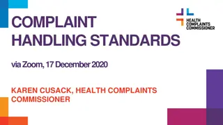 Effective Complaint Handling Standards in Healthcare: A Guide by the Health Complaints Commissioner