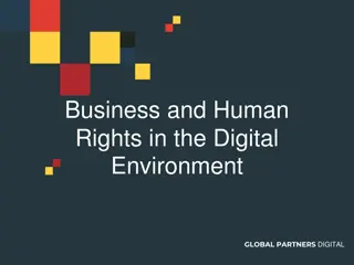 Business and Human Rights in the Digital Environment: Key Principles and Action Plans