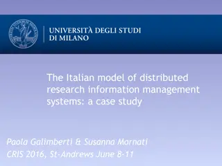 Italian Model of Distributed Research Information Management Systems