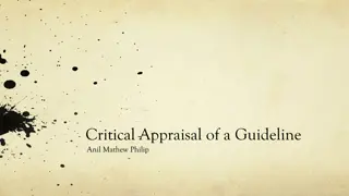 Critical Appraisal of Acute Kidney Injury Guideline by Anil Mathew Philip