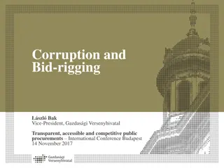 Corruption and Bid-Rigging in Public Procurements