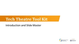 Introduction to Technical Theatre Toolkit and Week 1 Overview