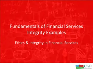 Examples of Integrity in Financial Services and Sports