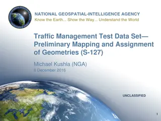 Preliminary Mapping and Assignment of Geometries for Traffic Management Test Data