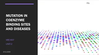 Mutations in Coenzyme Binding Sites and Related Diseases