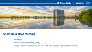 Snowmass 2022 Meeting - PIP-II Accumulator Ring (PAR)