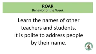 Expand Your Vocabulary with Word of the Day and Roar Behavior Focus