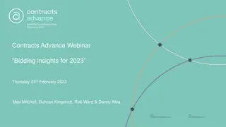 Contracts Advance Webinar Bidding Insights for 2023 - Expert Panel Discussion