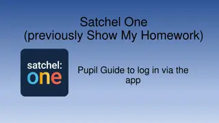 Satchel.One Pupil Guide: Log in via the App at Knightswood Secondary School