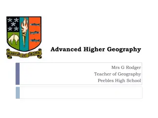 Insights into Advanced Higher Geography Course at Peebles High School