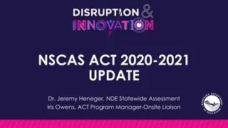 ACT 2020-2021 Update: Fall and Spring Testing Information