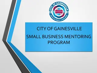 City of Gainesville Small Business Mentoring Program Details