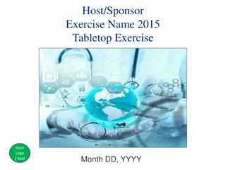 Cybersecurity Tabletop Exercise 2015 Overview