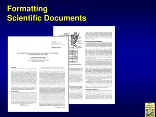 Mastering Scientific Document Formatting