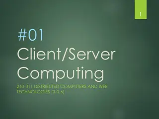 Client/Server Computing Architecture