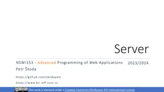 Advanced Programming of Web Applications