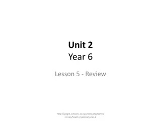 Review of Common Objects and Actions for Year 6 Students