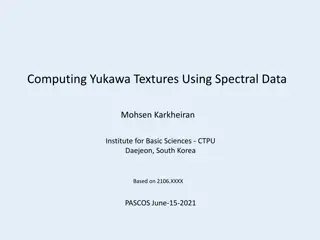 Yukawa Textures and Spectral Data in Computing