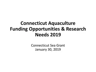 Connecticut Aquaculture Funding Opportunities & Research Needs 2019