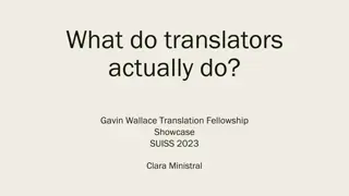 Unveiling the World of Translators: Gavin Wallace Translation Fellowship Showcase at SUISS 2023