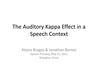 Exploring the Auditory Kappa Effect in Speech Perception