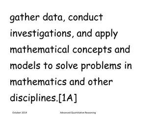 Advanced Quantitative Reasoning Overview