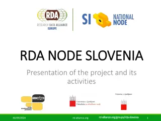 RDA Node Slovenia Project Overview