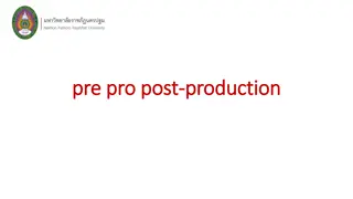 The Importance of Pre-Production in Television Program Production